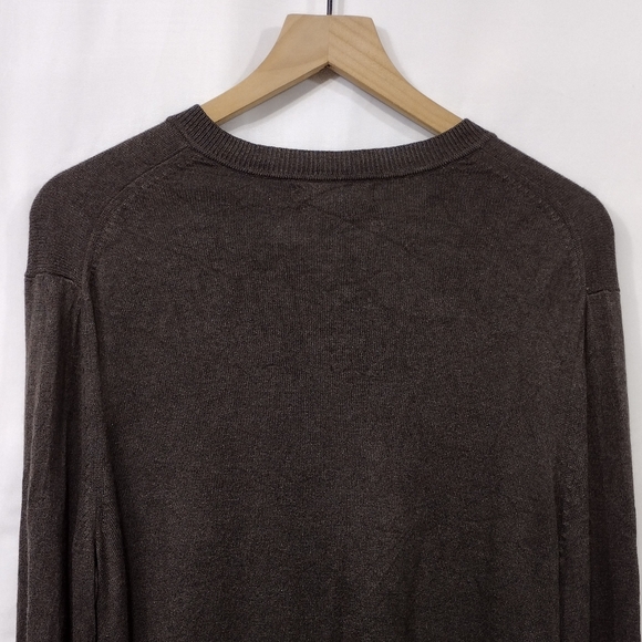 Banana Republic Silk Cashmere Sweater Mens L Brown Office Career Retro Y2K - Picture 6 of 9